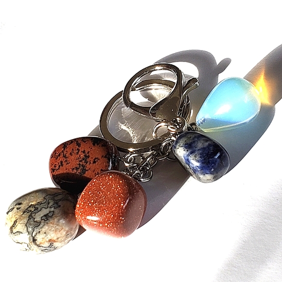 Natural Healing Gemstones Keychain or Purse Charm etc. - Picture 11 of 14